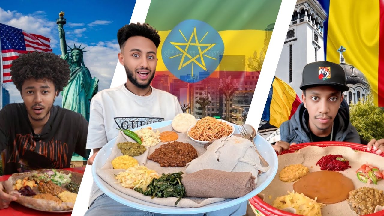 አንድ አይነት ምግብ ከአውሮፓ ከአሜሪካ እና ከኢትዮዽያ ሞከርን//@yotorbel2 @homieabiy 