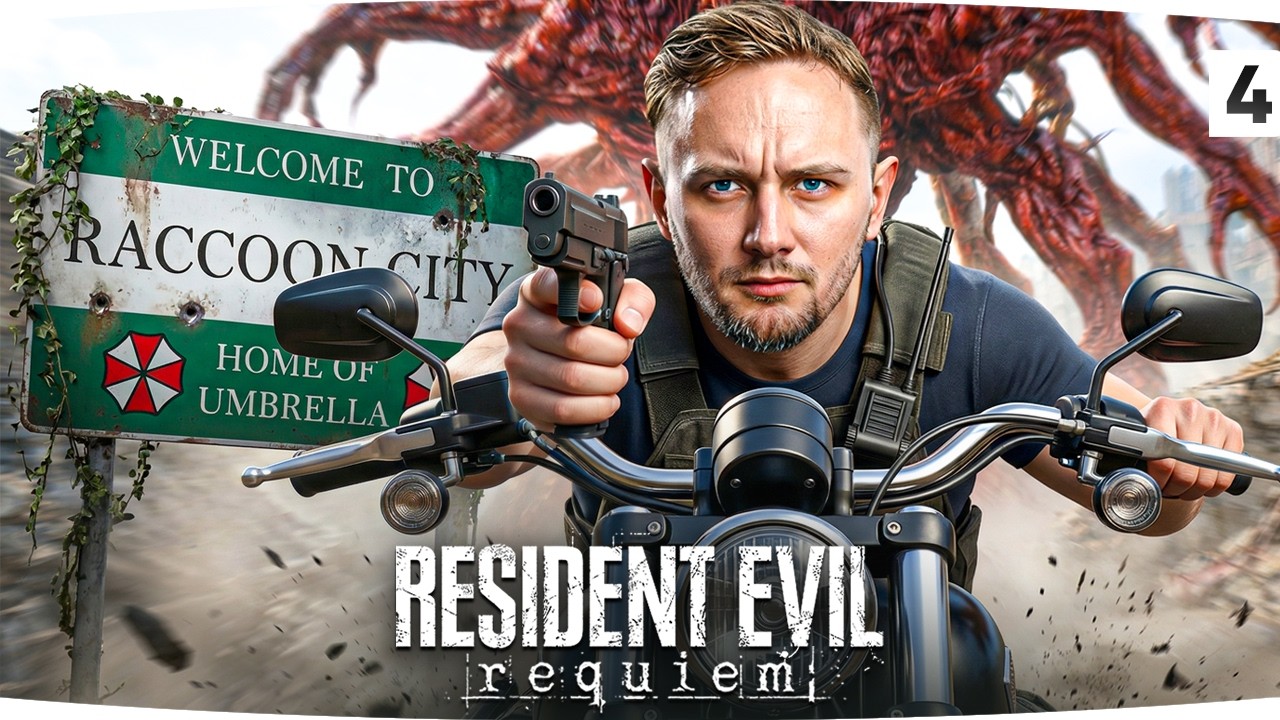 ЗАРУБА НА МОТОЦИКЛЕ И БИТВА С ТИРАНОМ ● Джов в Resident Evil: Requiem [Часть 4]