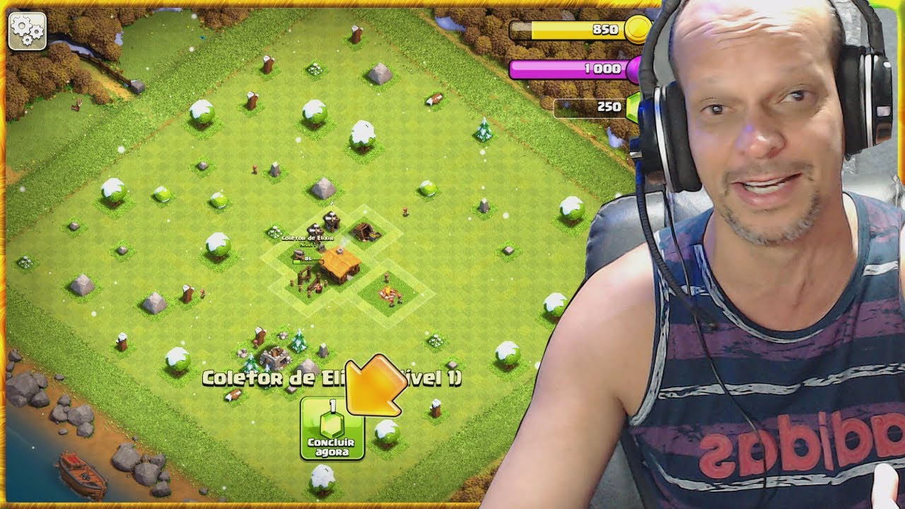 Começando A Jogar Do Zero Clash Of Clans CV01 #01