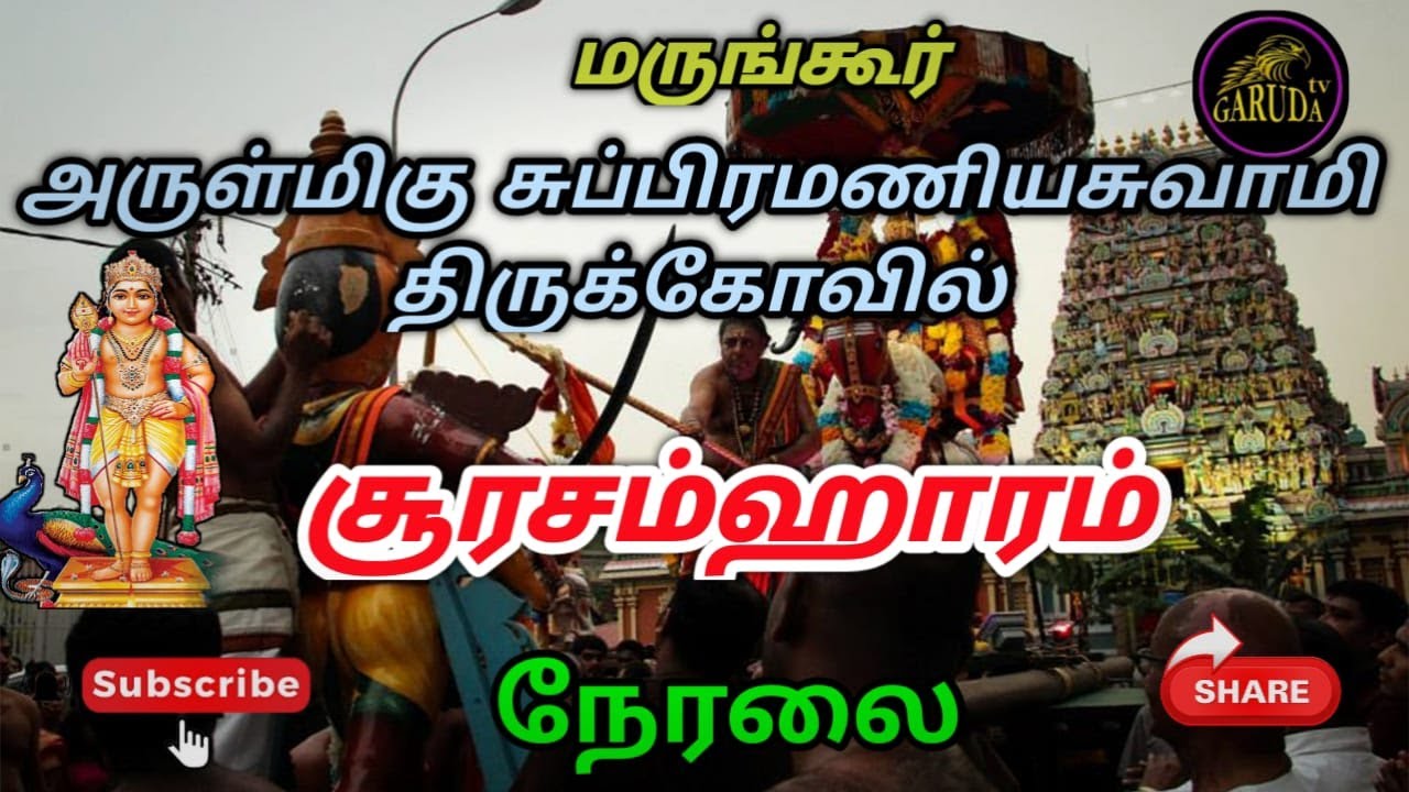 மருங்கூர் சுப்பிரமணிய சுவாமி கோயில் சூரசம்ஹாரம்