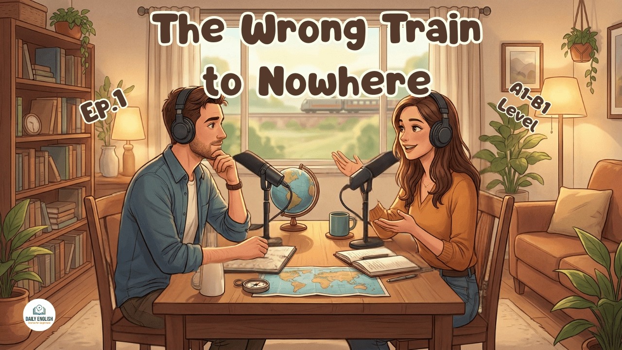 Improve English Listening | The Wrong Train to Nowhere | Daily English Stories for Beginners A1-B1