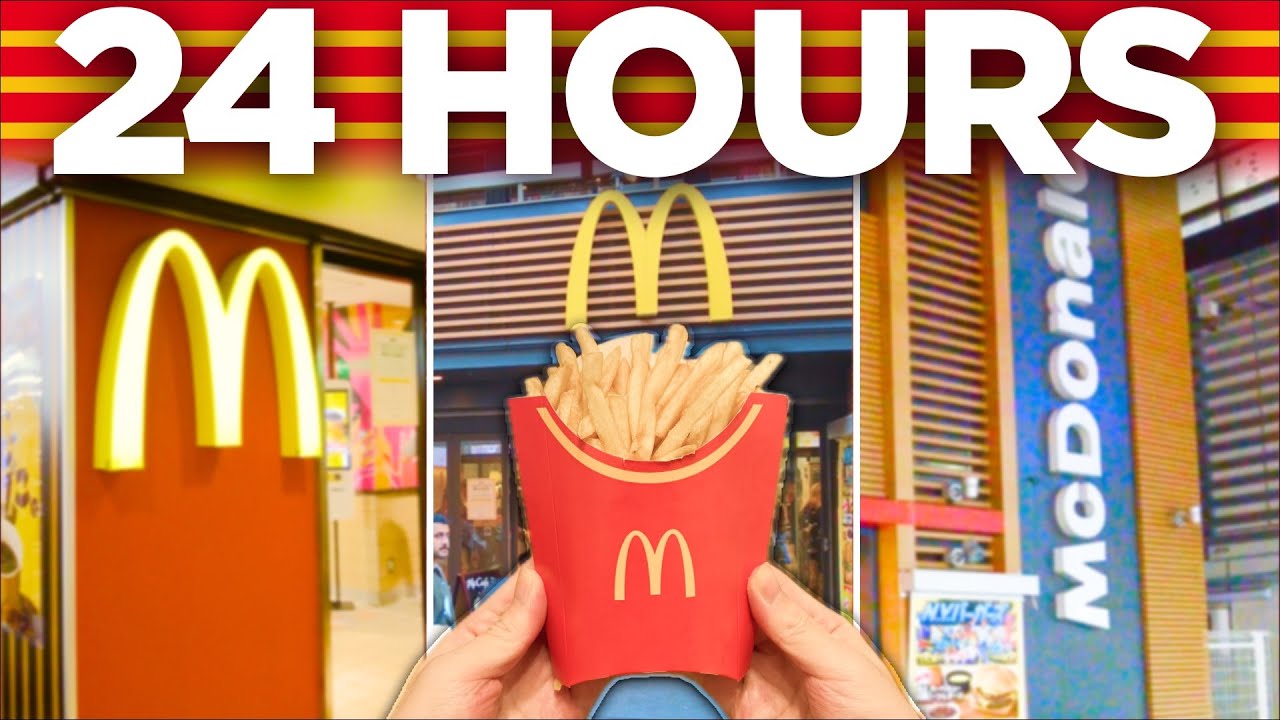 Eating ONLY Japanese McDonald's for 24 HOURS!
