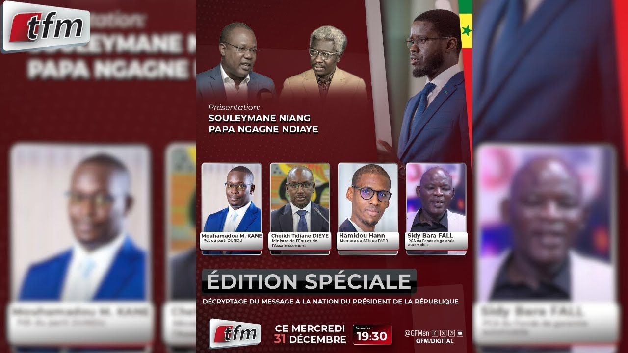 🚨🚨TFM LIVE : Edition Spéciale | Message à la nation du Président de la République
