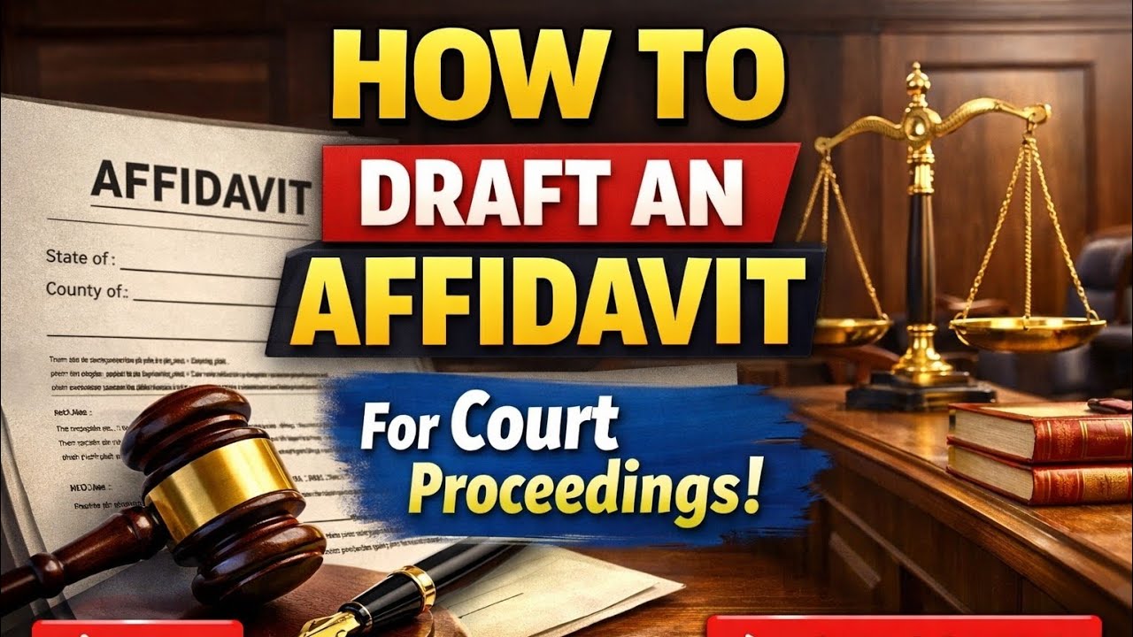 How to draft an affidavit - part 2