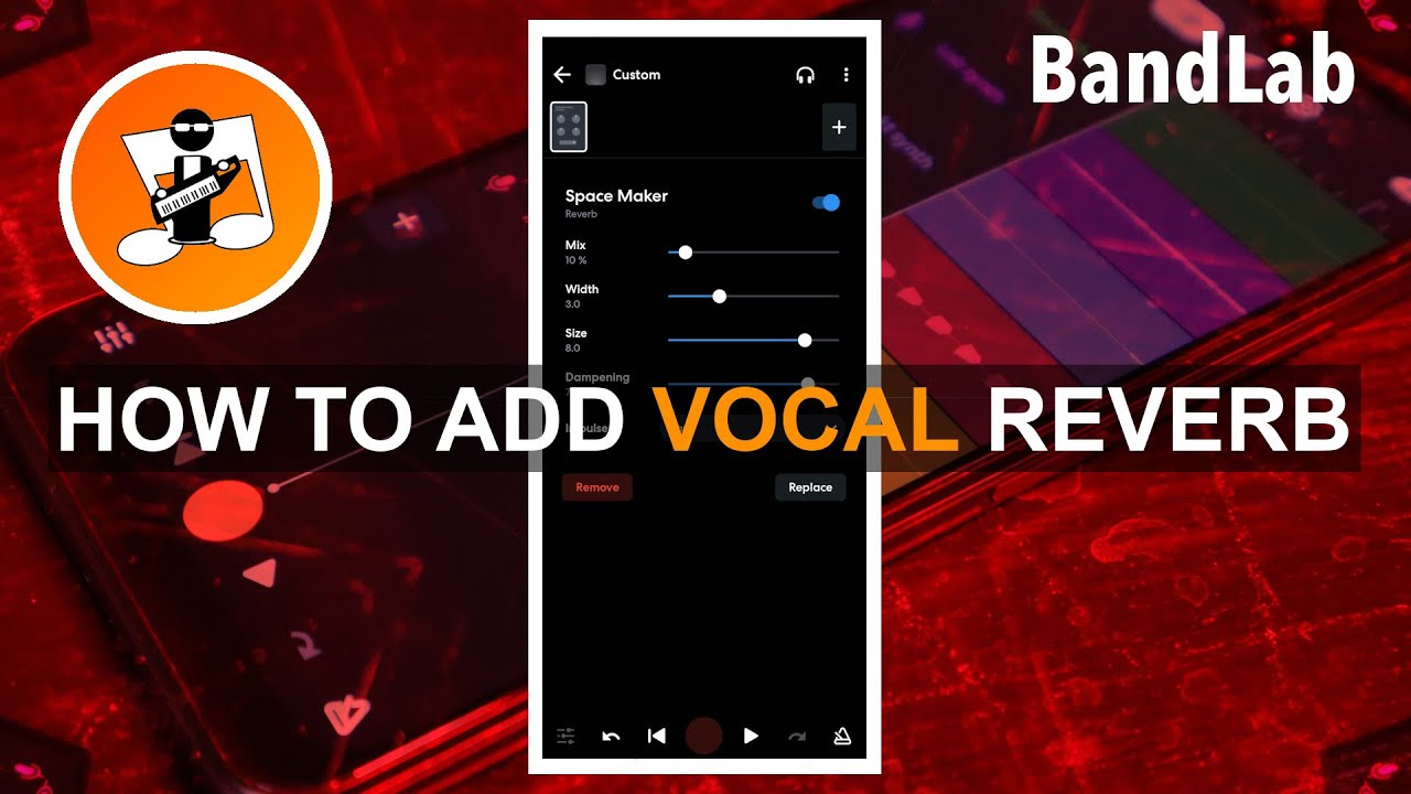 How to add vocal reverb in Bandlab with the Space maker reverb