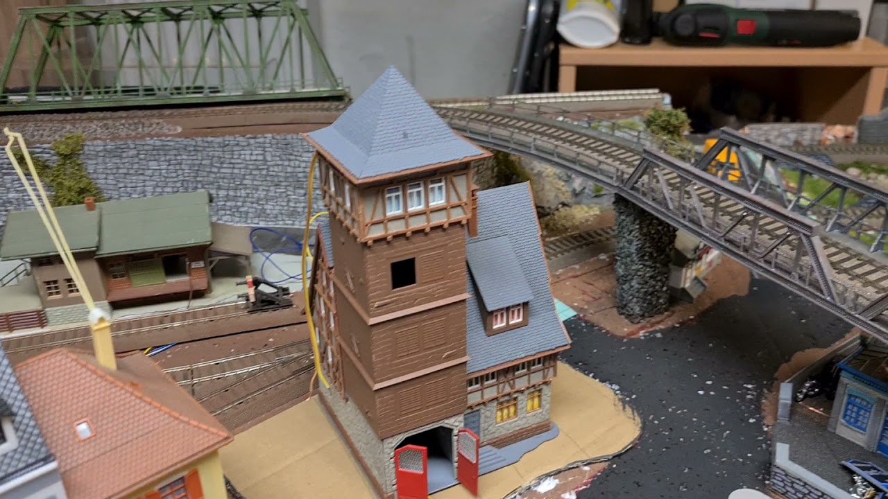Modellbahn - Rundflug über Burg Stein Anlage zum Kennenlernen ;-)