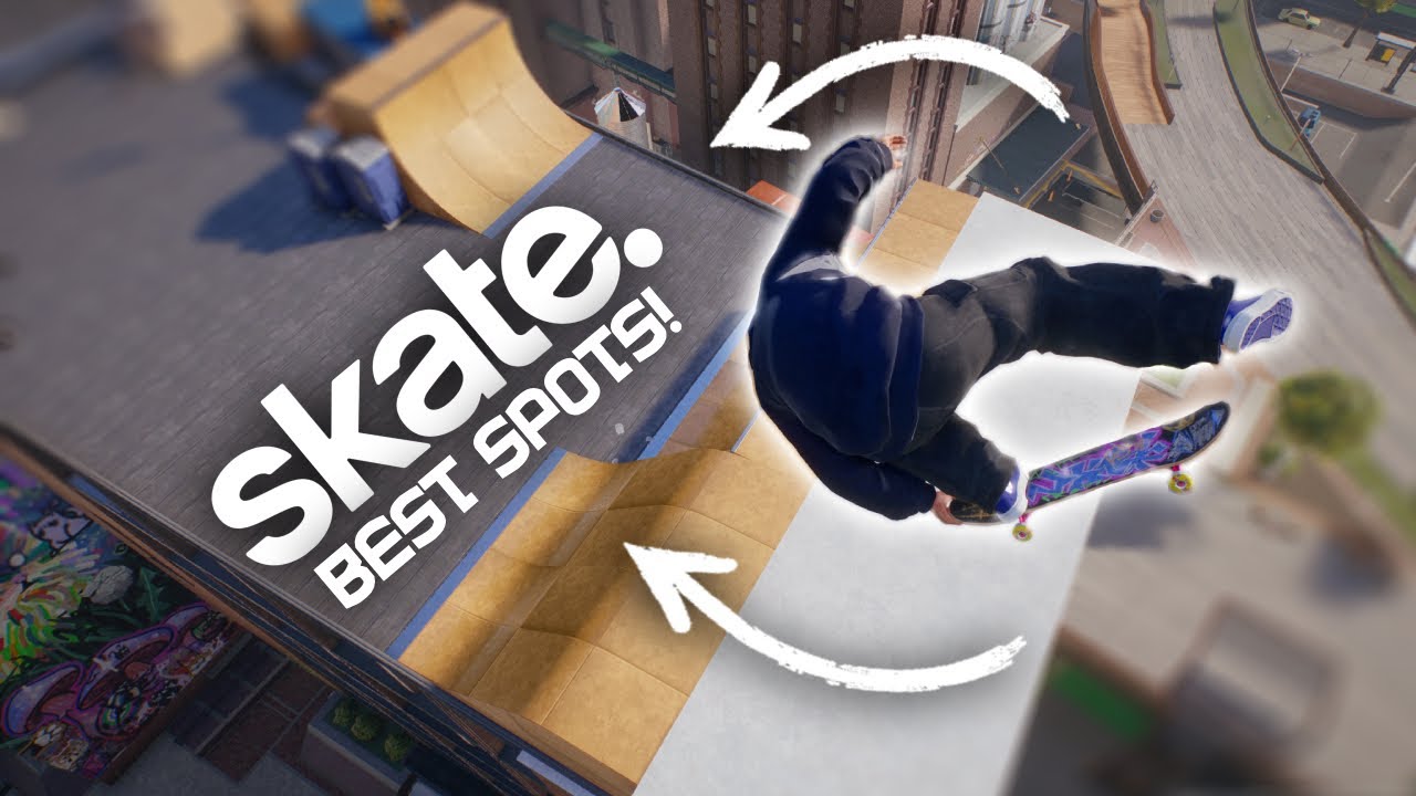 Best Beginner TRICKLINE Spots in Skate 4!!