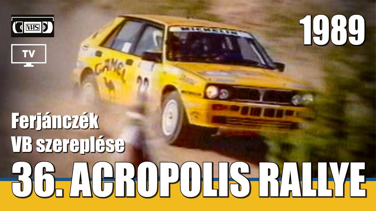 36. Acropolis Rallye 1989.  VB futam Ferjáncz Attila - dr. Tandari János  -  RallyeShop.hu