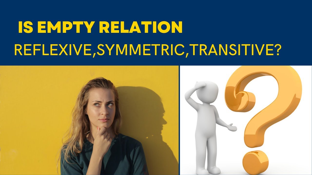 IS EMPTY RELATION REFLEXIVE ,SYMMETRIC ,TRANSITIVE?