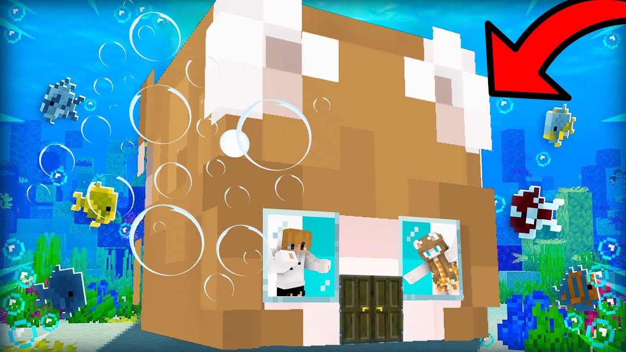 Secret WATER BASE in Minecraft!!
