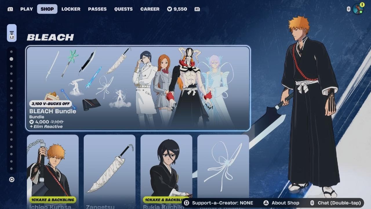 Fortnite BLEACH RETURNED PLUS NEW LOCKERBUNDLE!! ITEM SHOP FEBRUARY 23RD 2026