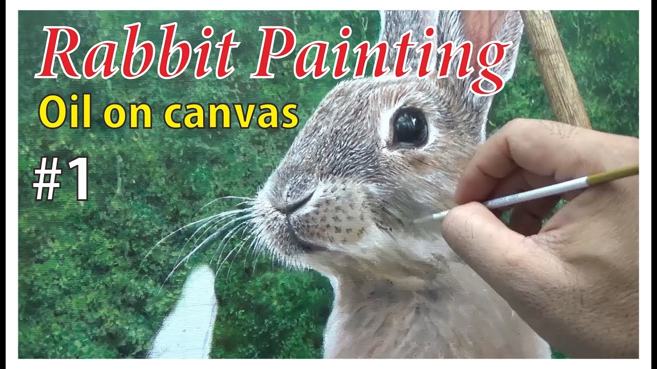 Rabbit painting/ oil on canvas # 1