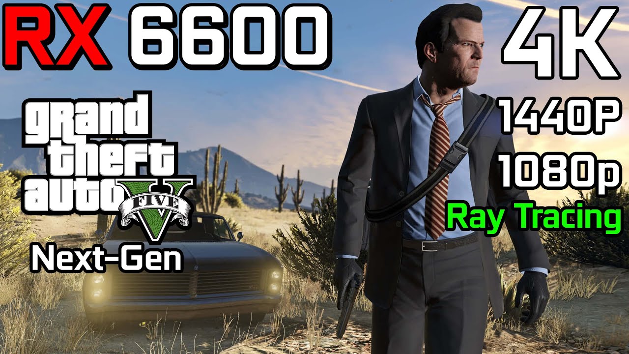 GTA V Enhanced - RX 6600 | 4K, 1440p, 1080p - Very High, High Settings, Ray Tracing
