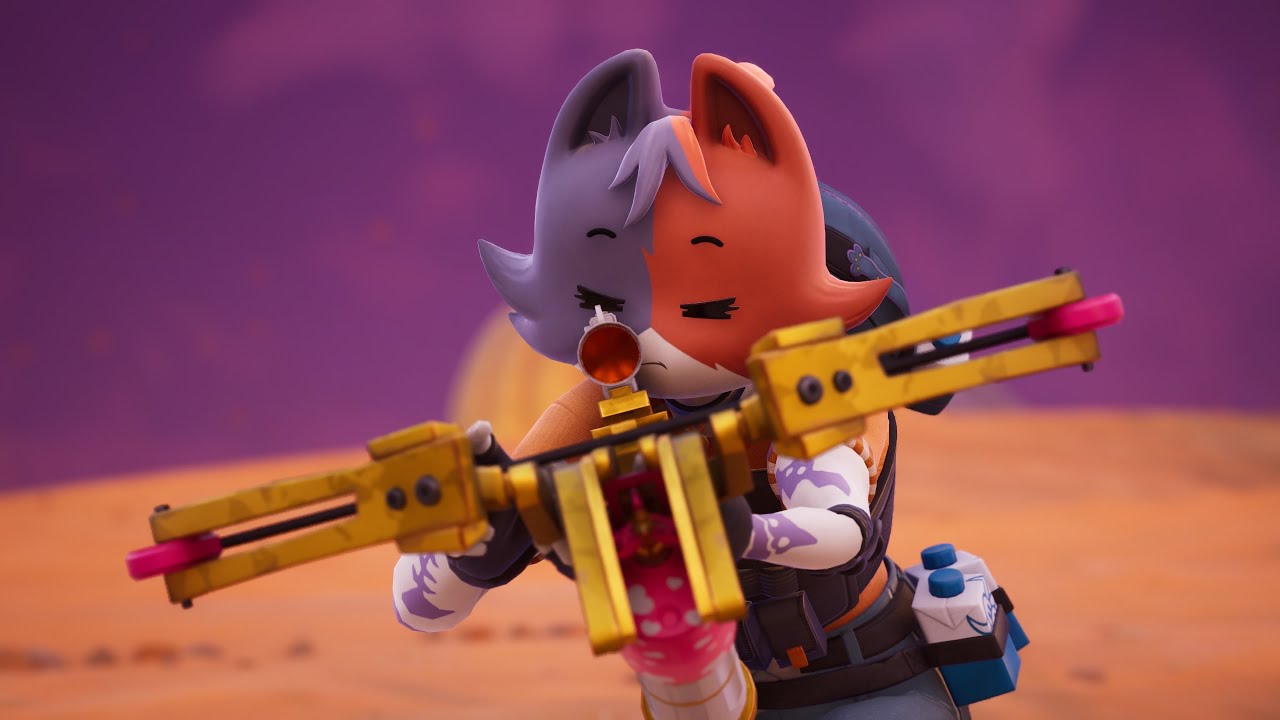 Cate Meowdy with Empowered Cupid's Crossbow | Fortnite CH7S1 Gameplay