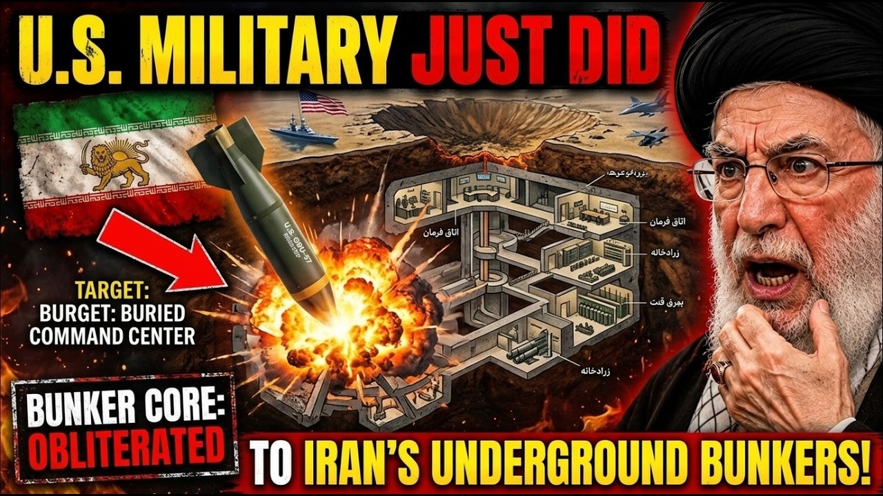 U.S. Military Just Did Something Insane to Iran's Underground Bunkers