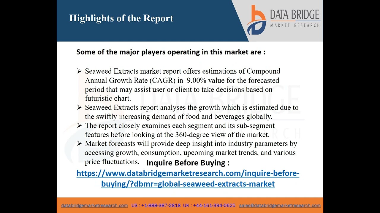 Global Seaweed Extracts Market