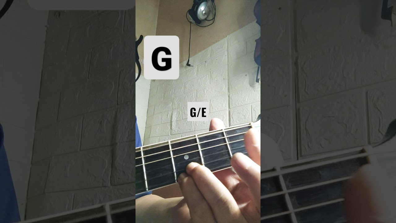 Belajar Running Bass gitar chord G #shorts