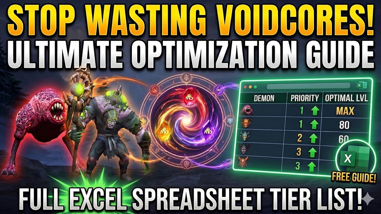 The ULTIMATE Demon Voidcore Guide + Free Excel Tier List!