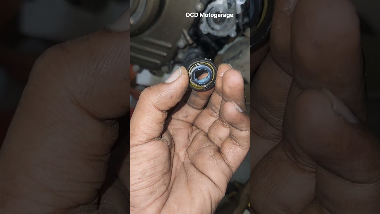 Dominar 400 coolant mixing with engine oil. Replacing waterpump oil seal