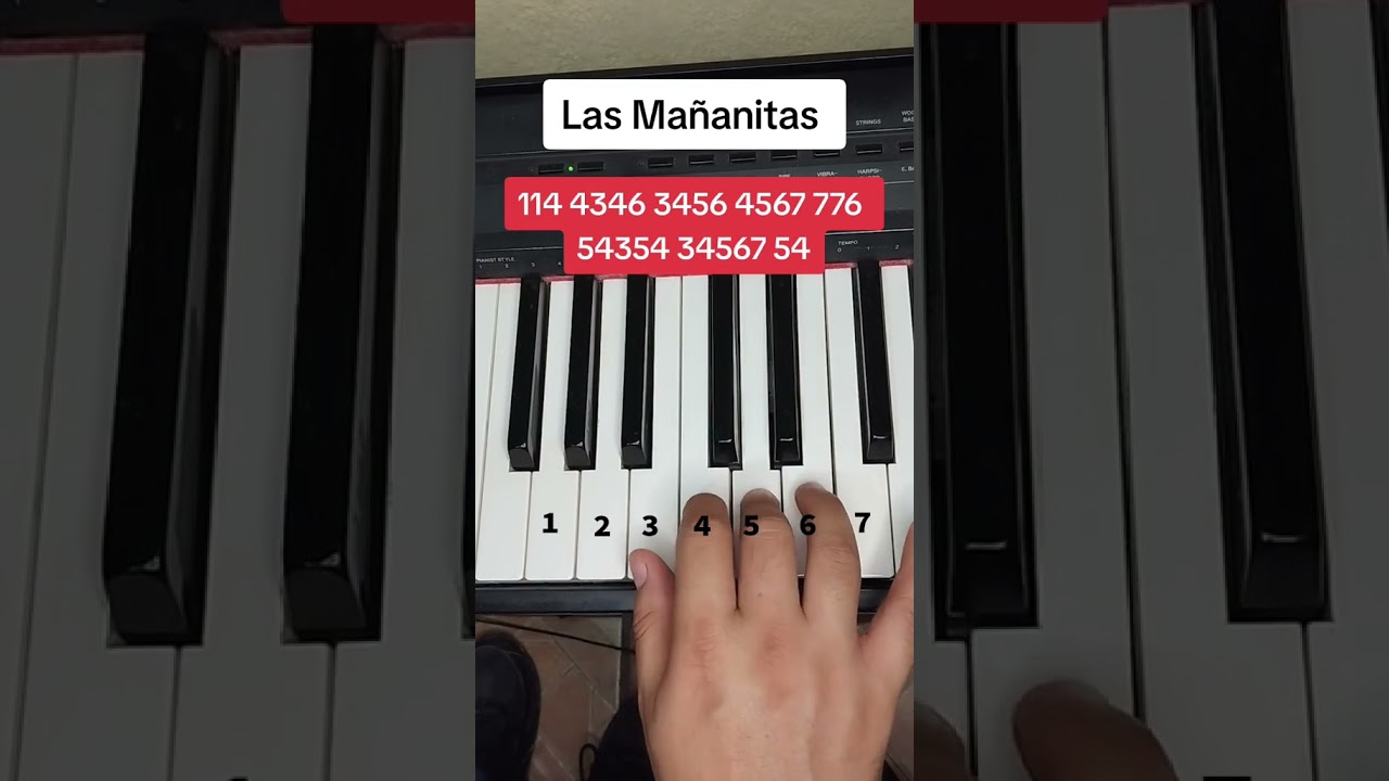 Las Ma&ntilde;anitas Piano Tutorial