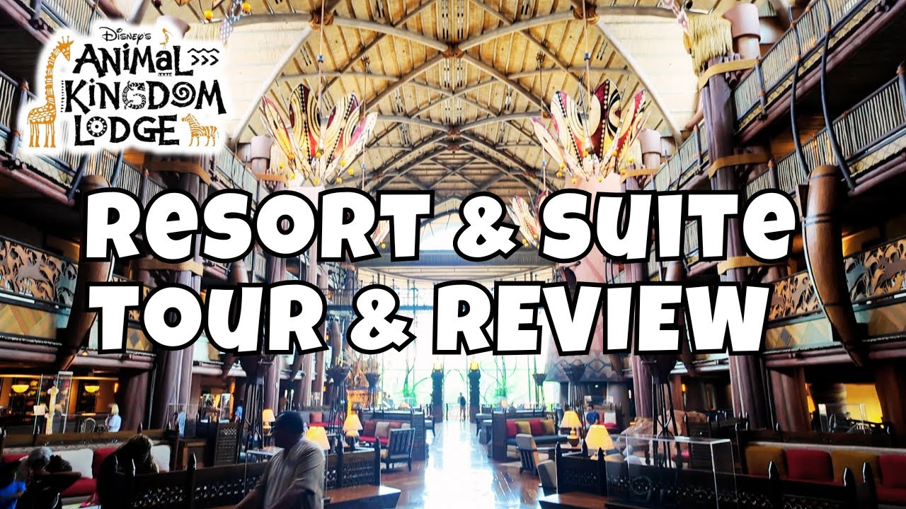 Обзор отеля Disney's Animal Kingdom Lodge | Экскурсия по вилле Savanna View с 1 ​​спальней, ресто...