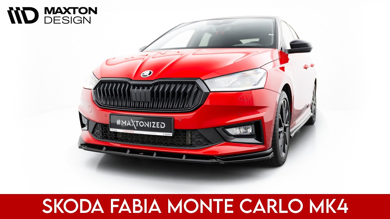 Skoda Fabia Monte Carlo Mk4 (since 2021) | Maxton Design Splitter Set | Presentation 