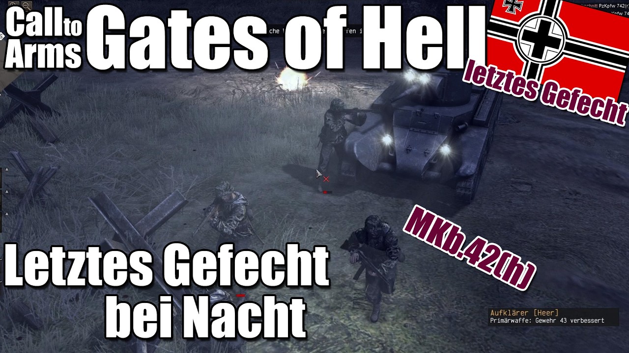 In der Nacht gegen die Wehrmacht im letzten Gefecht