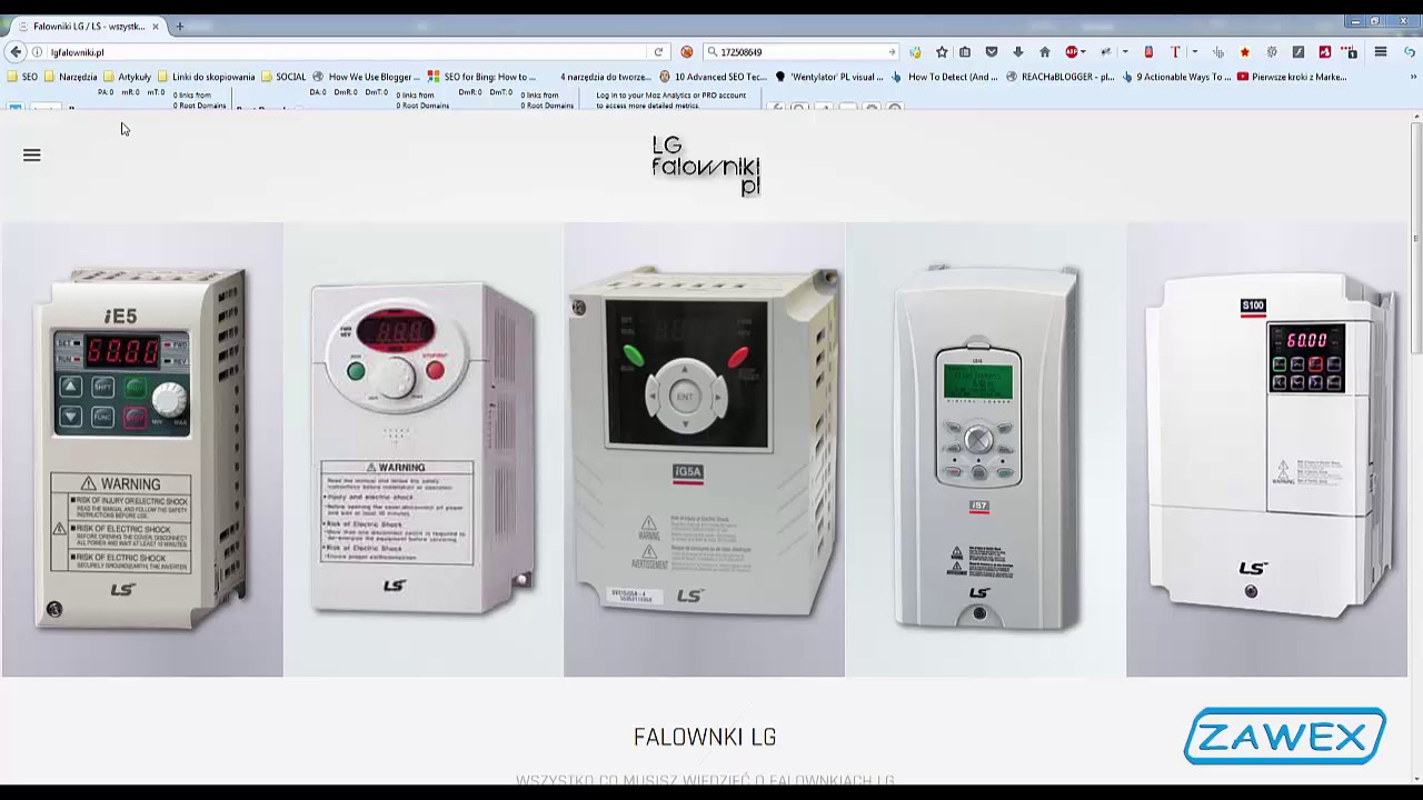 Prezentacja strony www.lgfalowniki.pl - strona o falownikach LG/LS
