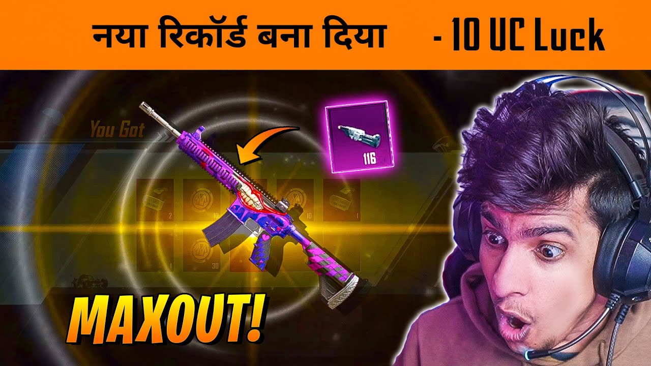🔥10 UC Luck Fool M416 Crate opening - Maxing Out New Fool M416 with 100+ Materials in BGMI