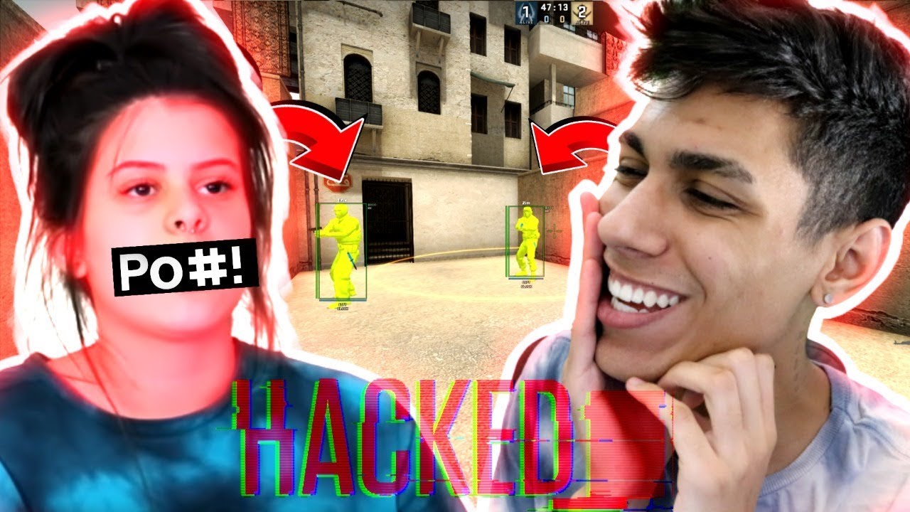 TROLLEI MINHA NAMORADA USANDO HACK NO CSGO *ela deu rage*