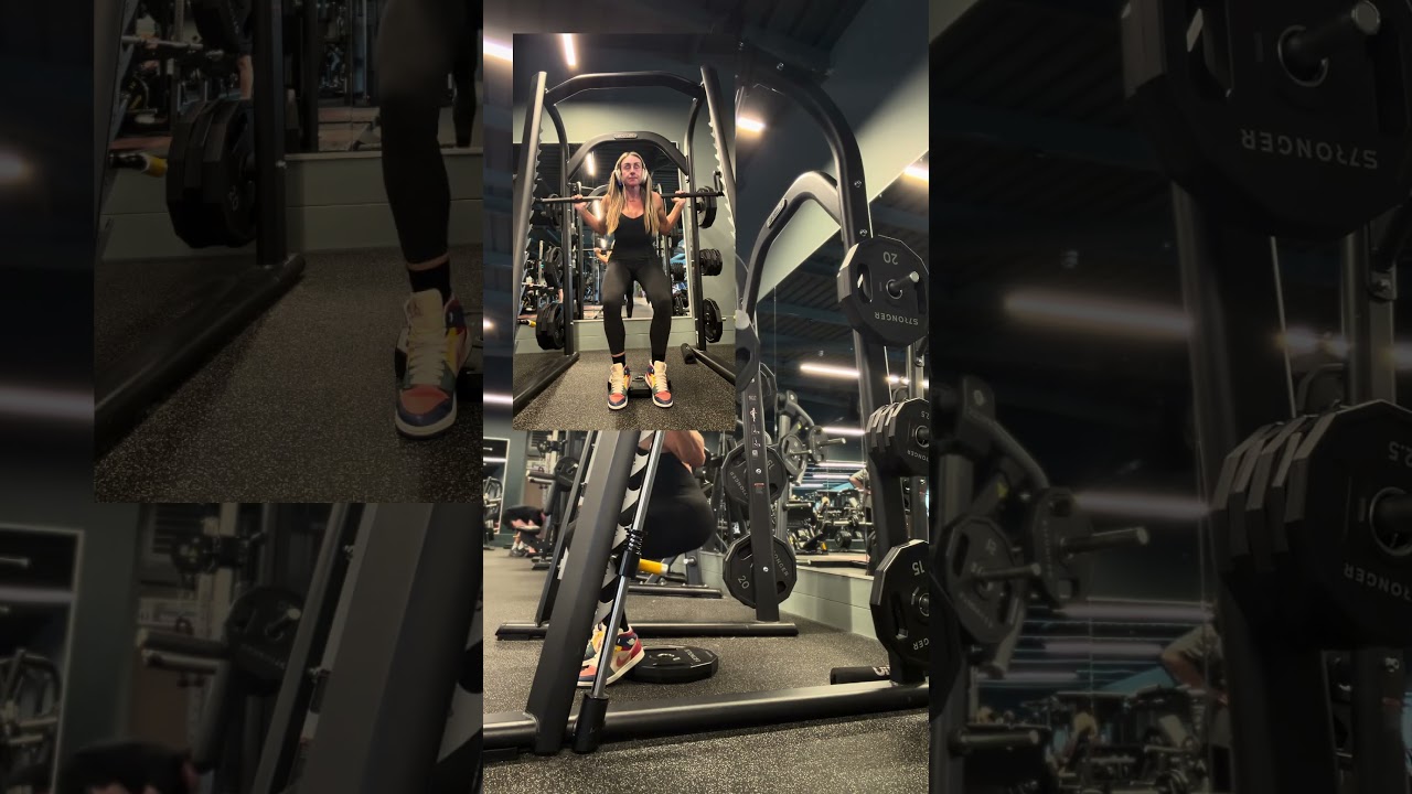 Smith Machine Heel-Elevated Squats (Quad Focus)
