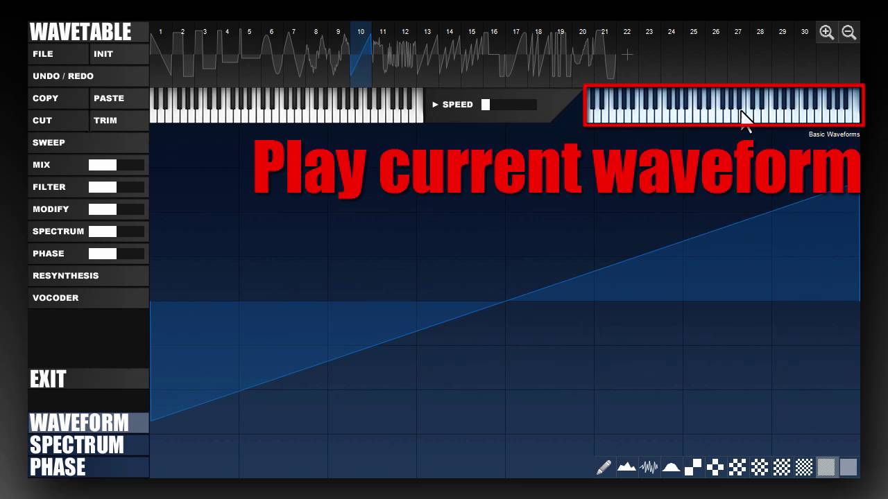 Tone2 Icarus expert's tutorial: Wavetable editor