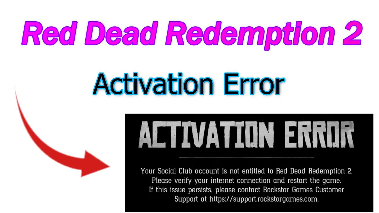 How to fix activation error in Red Dead Redemption 2