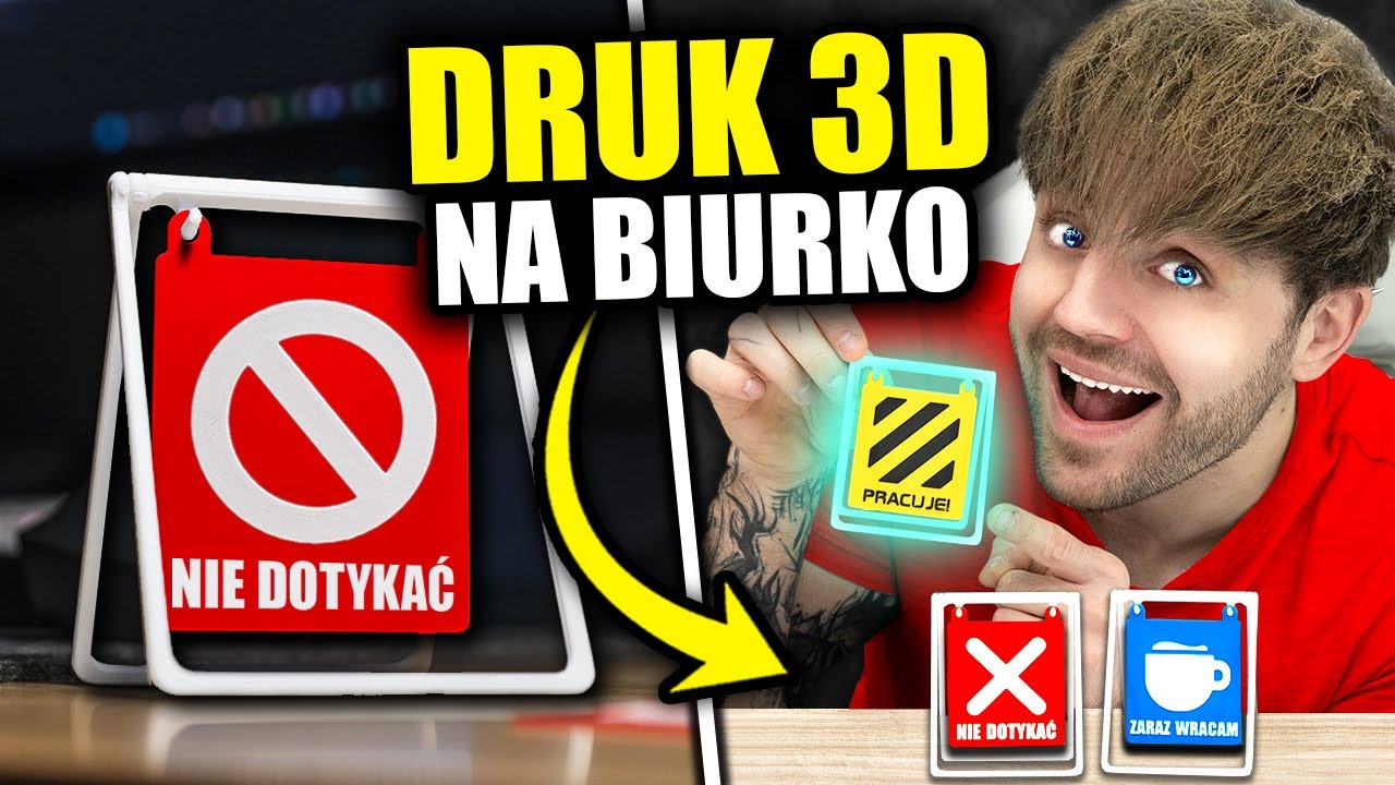 Zrobiłem GADŻETY NA BIURKO na Drukarce 3D!