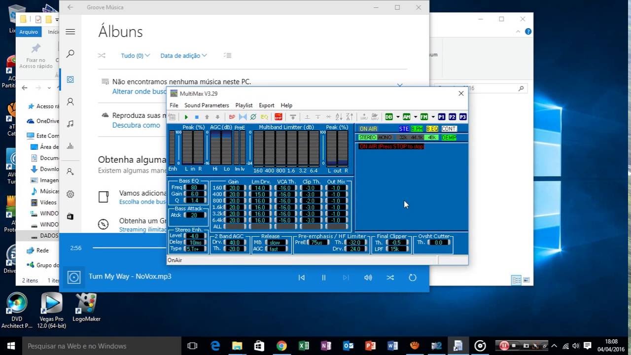 Processador MultiMax Audio Limiter