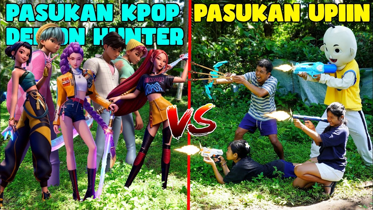 PASUKAN UPlIN VS PASUKAN KPOP DEMON HUNTER?!