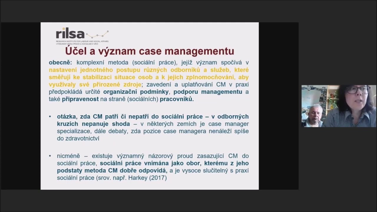Case management v sociální práci na obecních úřadech
