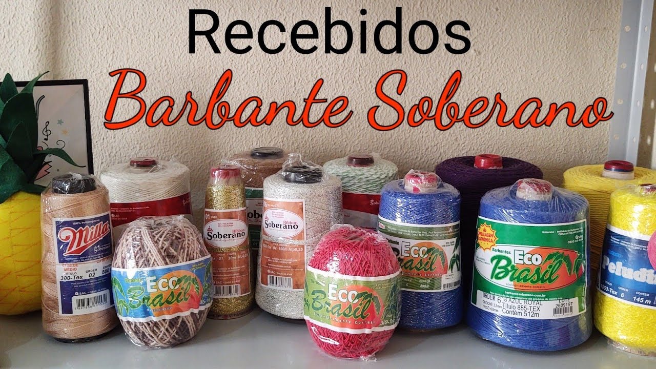#barbantesoberano #ecobrasil #soberano Recebidos Barbantes Soberano🤩