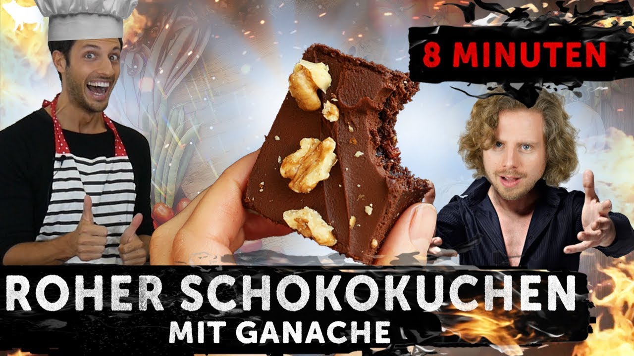 BACKEN: ROHER SCHOKOKUCHEN MIT GANACHE