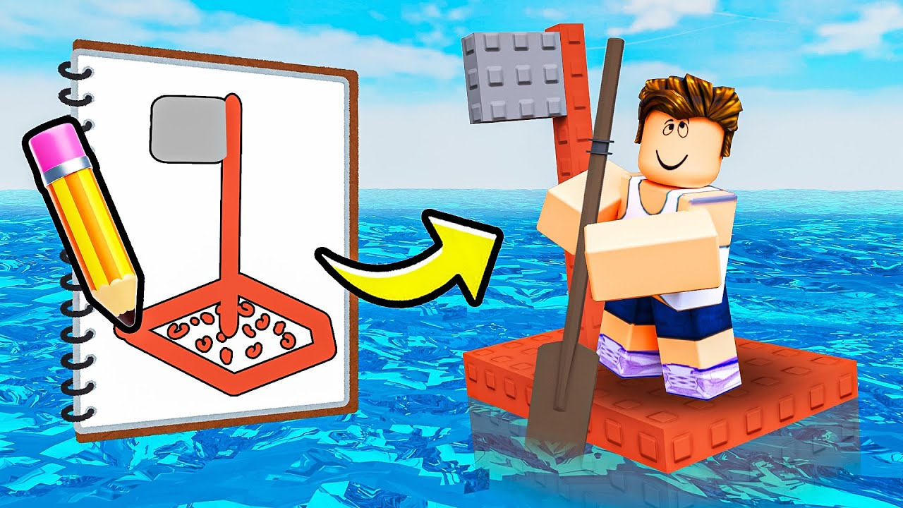 Drawing the PERFECT RAFT in Draw a Raft