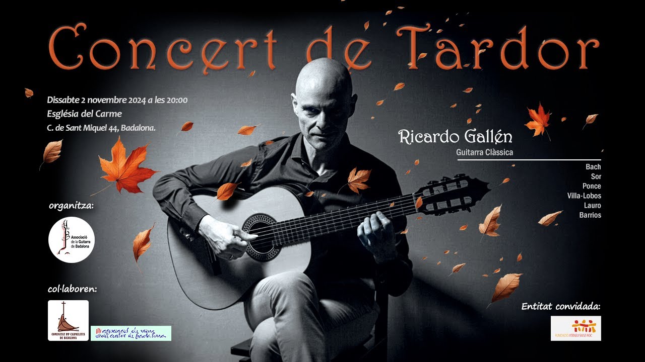 Concert de Tardor 2024 a Badalona, amb Ricardo Gallén