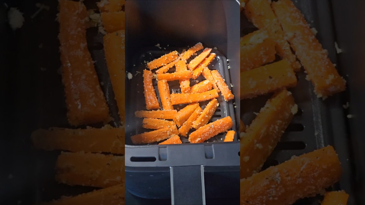 Carrot Fries 🍟 Air Fryer Crispy Carrot Chips