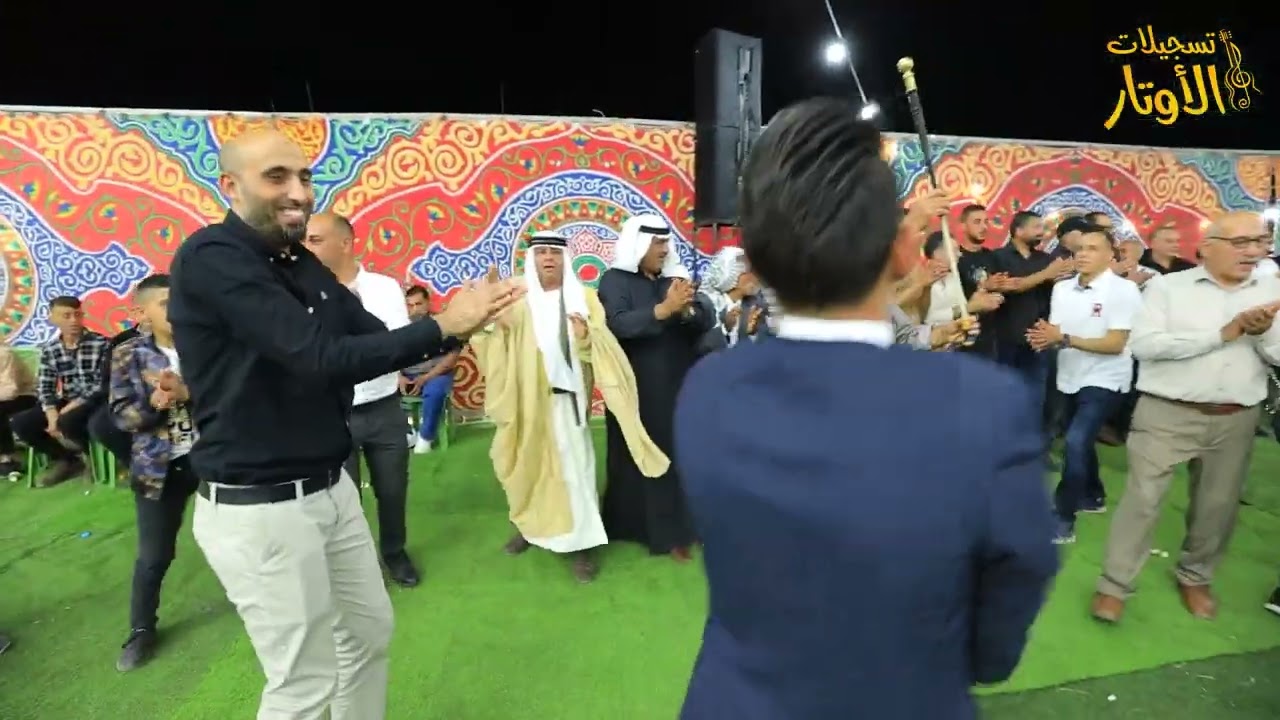 سحجة الفنانين شادي البوريني وقاسم النجار زفاف العريس فايز ابو الحكم - بيت دجن 2023