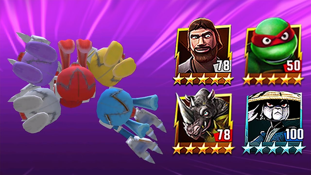TMNT Legends Bunnies, Rocksteady, Usagi, Raph Original, Chris Bradford