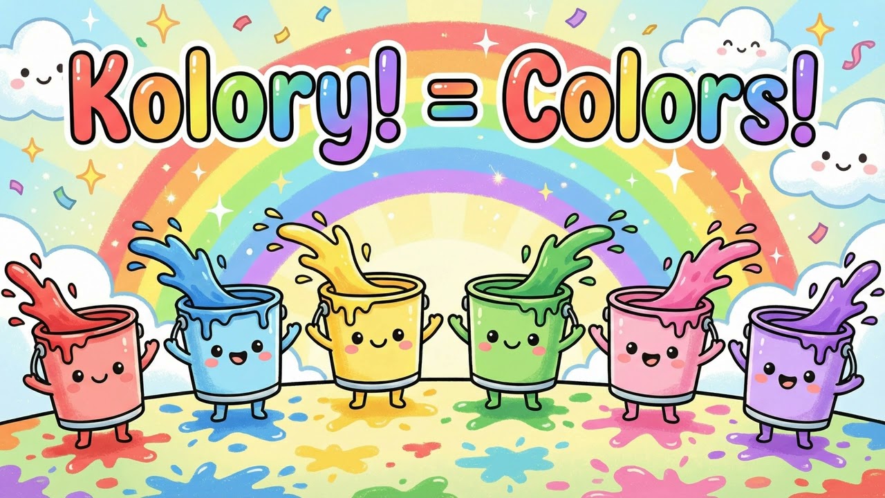 Piosenka o Kolorach dla Dzieci | Uczymy się Angielskiego! 🎨 | 🇬🇧 Colors Song for Kids