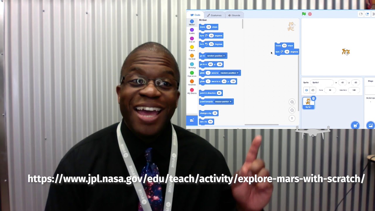 Mars Landing Party Video 1-Make a Rover Game in Scratch