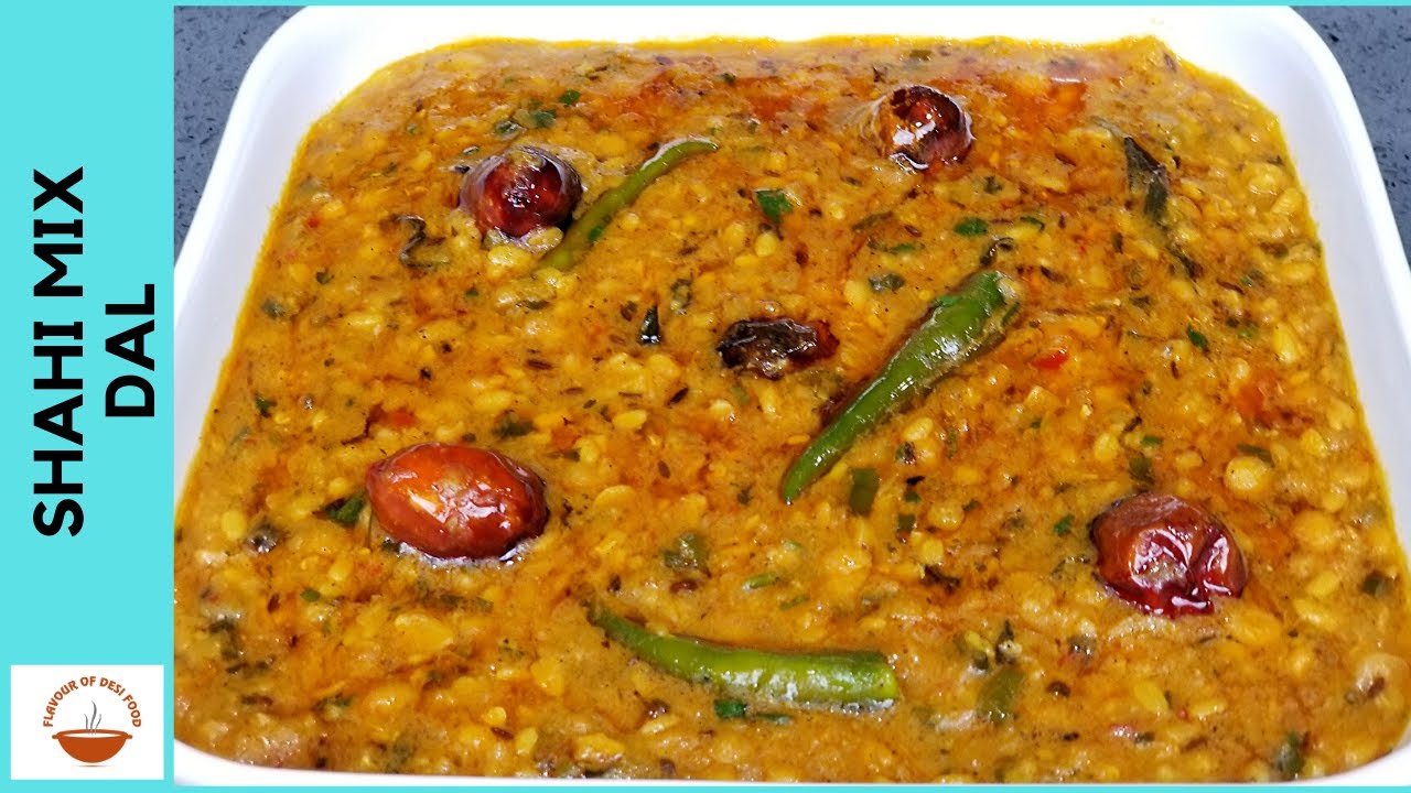 Mix Dal Recipe | Shahi Dal - شاہی دال | Restaurant style Dal | Flavour Of Desi Food - EP 73