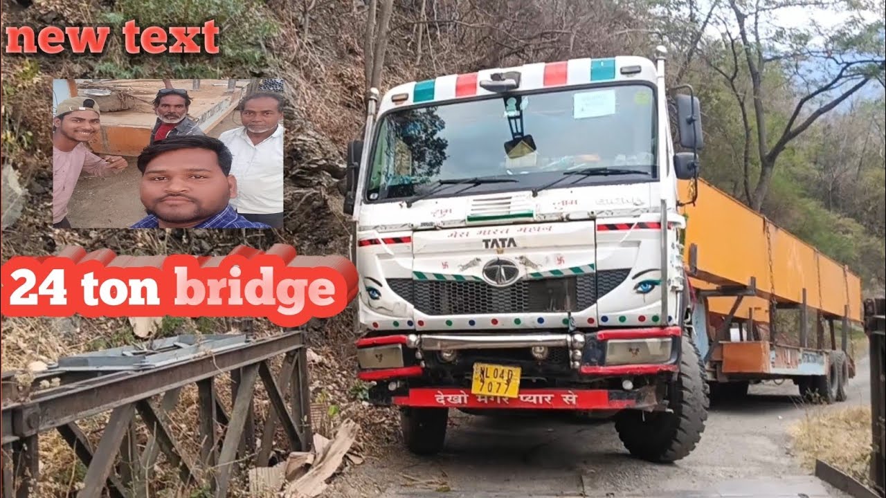 24 Ton Bridge पर फंसा बड़ा Trailer 😱 | Pahadi Area में Hydra से Rescue 🚛 l Arvind khairwar trailer d