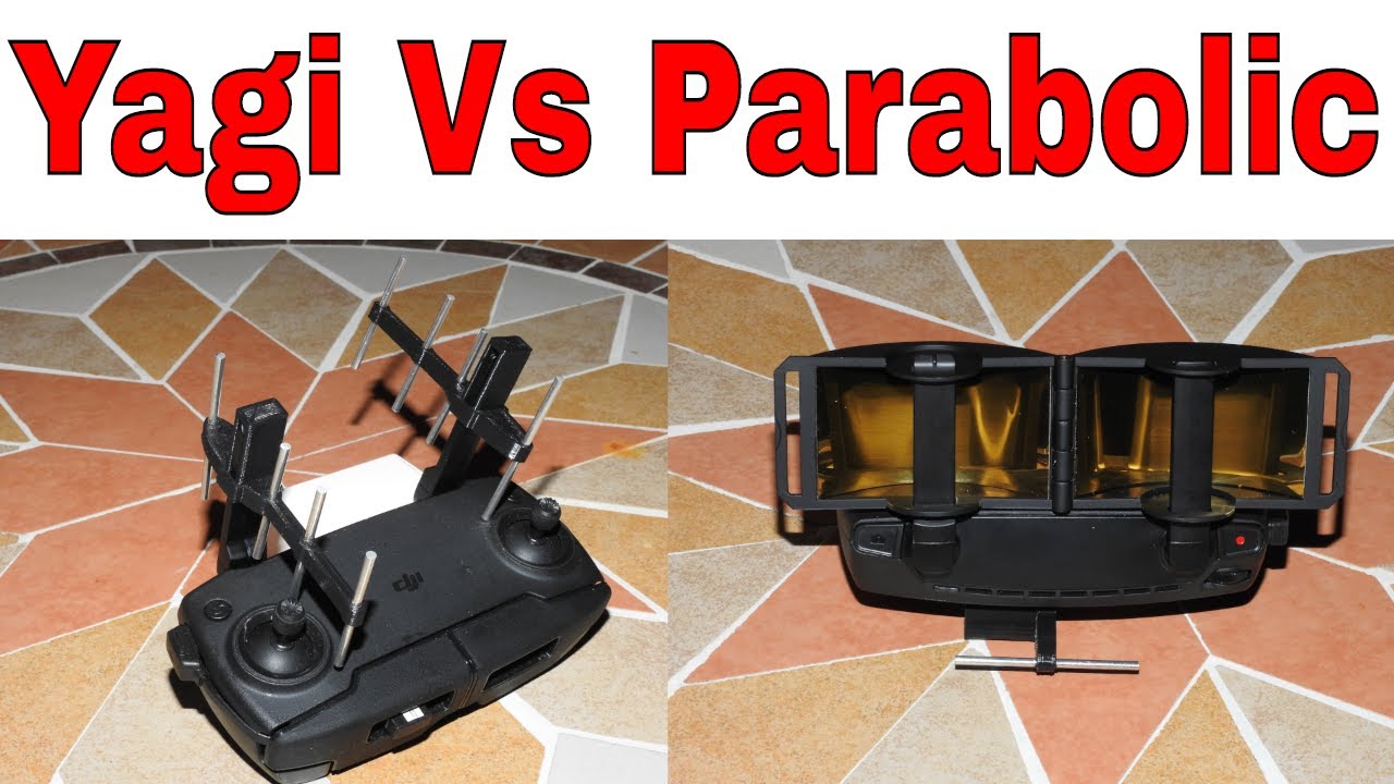 DJI Mavic Mini Range Extender Test Parabolic Mirror vs Yagi