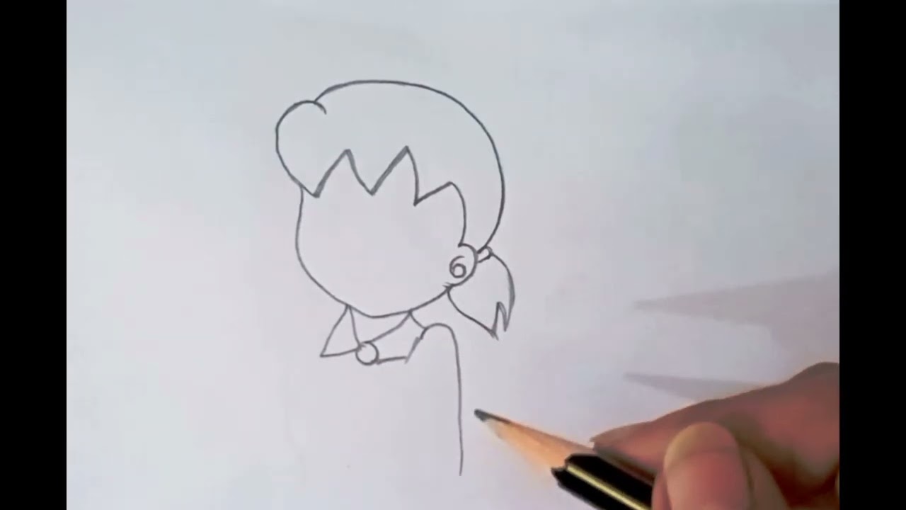 Doremon Shizuka drawing 